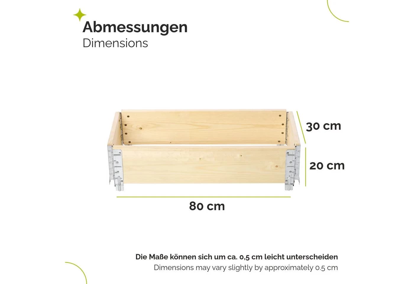 Garronda Hochbeet-Profil Palettenrahmen Naturbelassen Holz