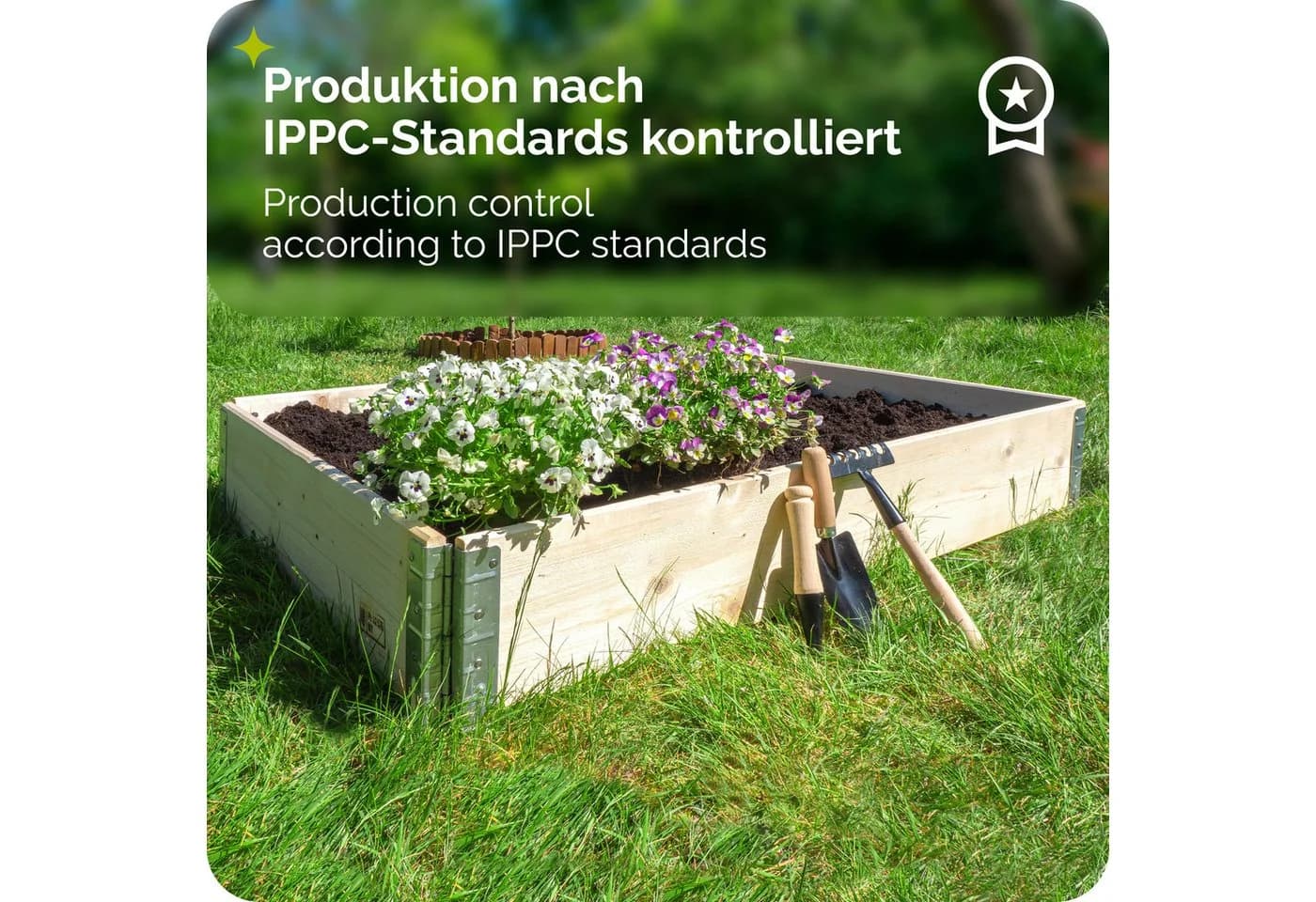 Garronda Hochbeet 3-stufig Palettenrahmen Set - Bild 5