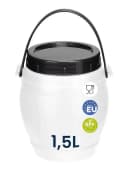 Garronda Regentonne 1,5L Weiß BPA-frei mit Deckel Bild 1