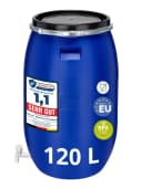 Garronda Regentonne 120L Weithalsfass HDPE Blau mit Deckel und Hahn Bild 1
