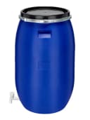 Garronda Regentonne 120L Weithalsfass HDPE Blau mit Deckel und Hahn Bild 2