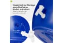 Garronda Regentonne 120L Weithalsfass HDPE Blau mit Deckel und Hahn Bild 4