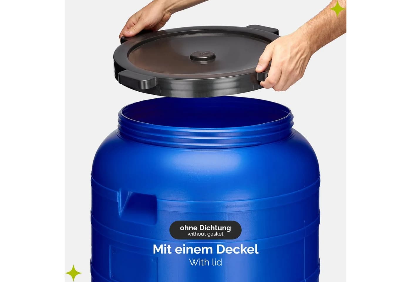 Garronda Regentonne 100L BPA-freies Fass mit Hahn Universalfass für Garten - Bild 5