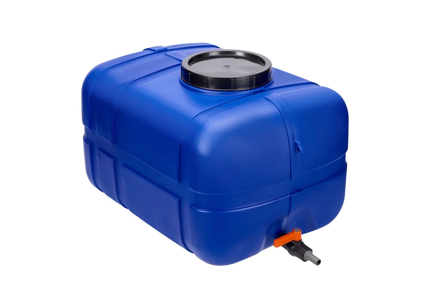 Garronda Regentonne 150l mit Deckel und Zapfhahn Blau HDPE - Bild 2