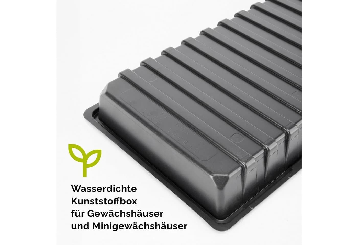 Garronda Gewächshaus Anzucht Schale Schwarz Kunststoff - Bild 3