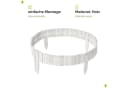 Garronda Flexible Holz-Rasenkante Beetumrandung Gartenbegrenzung Bild 3