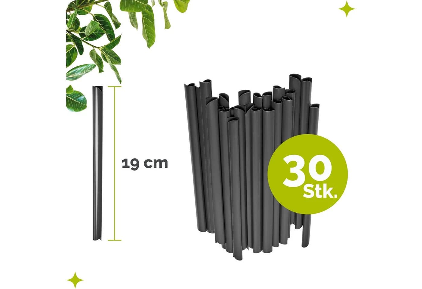 Garronda Sichtschutzstreifen Clips-Set 30 St. UV-beständig PVC