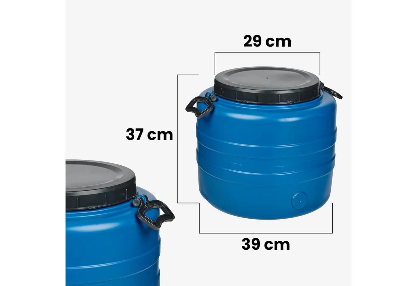 Garronda Regentonne 30L HDPE Weithalsfass Blau
