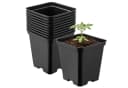Garronda Blumentopf Kunststoff eckig 10er Set mit Drainagelöchern Bild 2