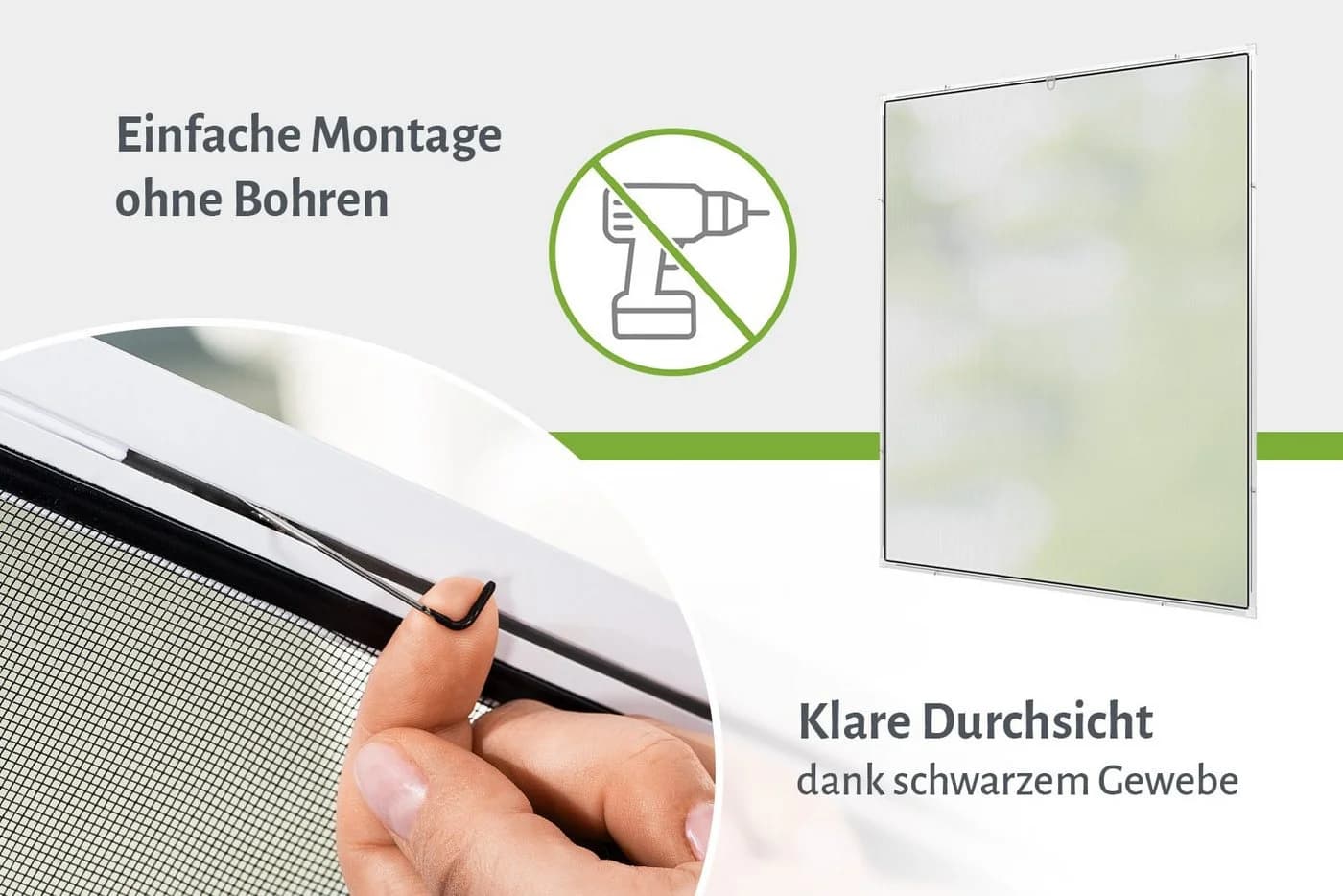 empasa Insektenschutz-Fensterrahmen BASIC Alu Anthrazit Selbstbausatz - Bild 4