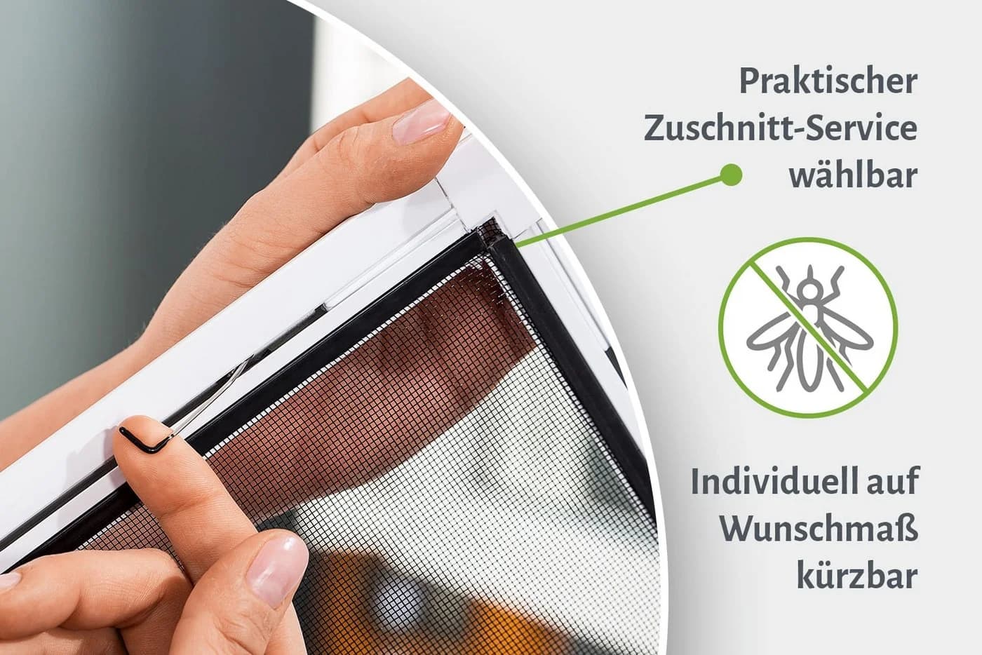 empasa Insektenschutz-Fensterrahmen BASIC Alu Anthrazit Selbstbausatz - Bild 5