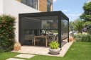 empasa Sonnenschutzrollo "ZEUS" für Pergola Anthrazit/Weiß Bild 2