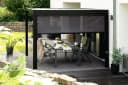 empasa Sonnenschutzrollo "ZEUS" für Pergola Anthrazit/Weiß Bild 4