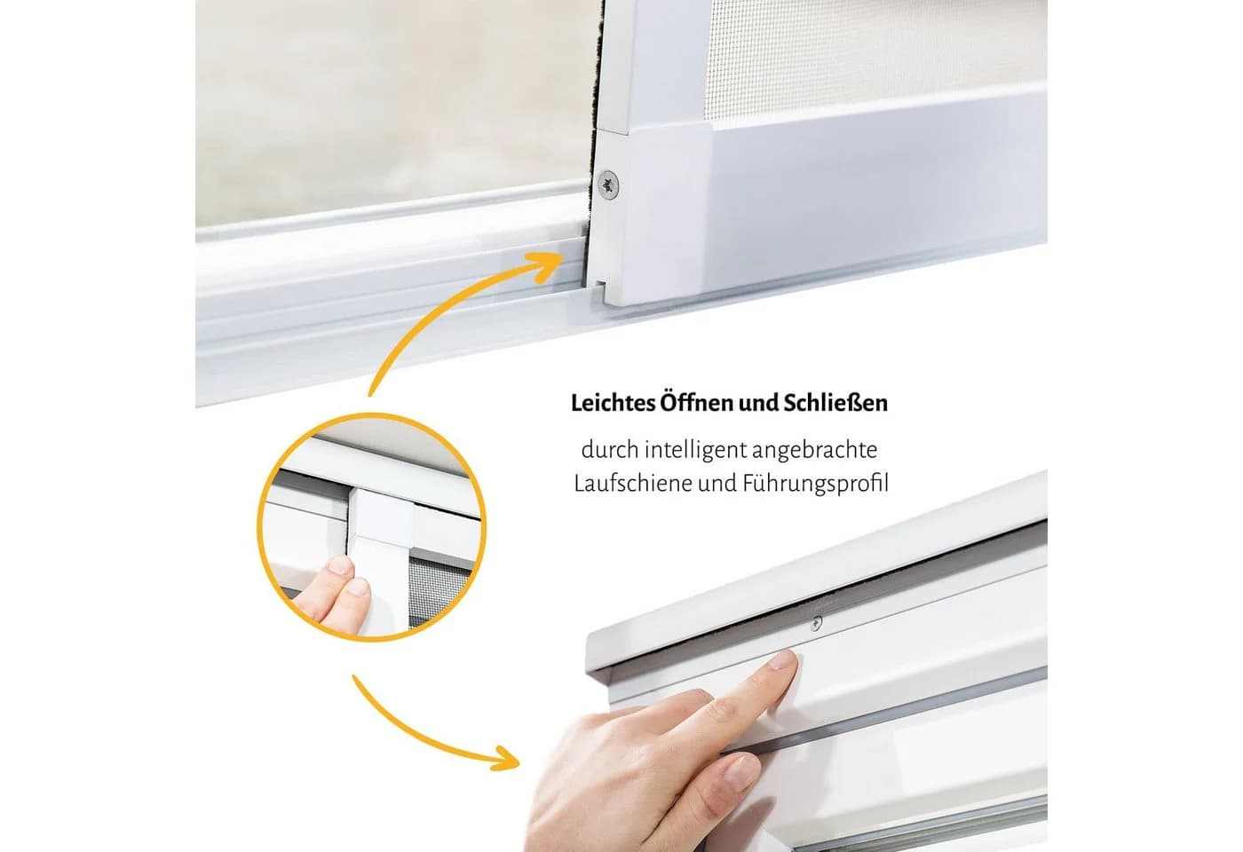 empasa Insektenschutz-Schiebetür COMFORT Anthrazit Aluminium - Bild 3
