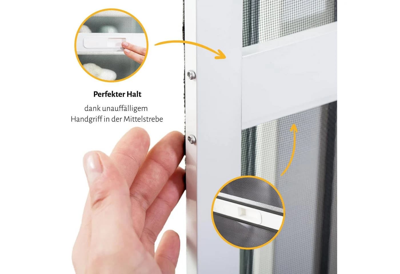 empasa Insektenschutz-Schiebetür COMFORT Anthrazit Aluminium - Bild 4
