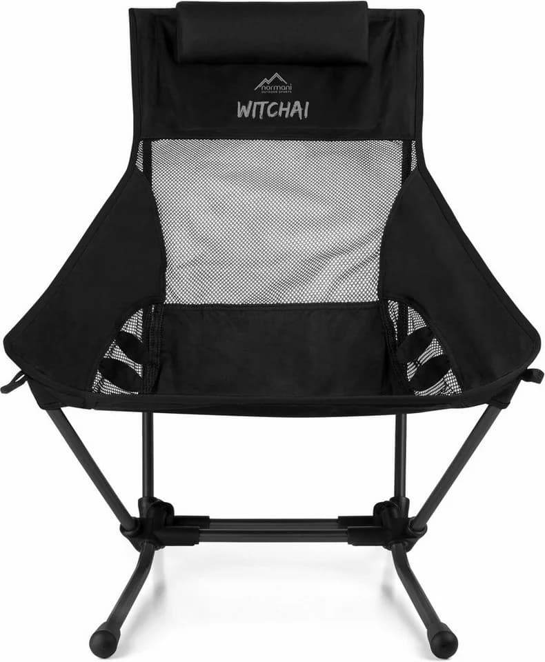 normani Campingstuhl Witchai Ultraleicht Schwarz Mesh