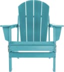 Aspero Adirondack Gartenstuhl Türkis Klappbar HDPE Bild 3