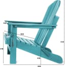 Aspero Adirondack Gartenstuhl Türkis Klappbar HDPE Bild 4