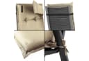 Aspero Hochlehnerauflage Palermo Set 2 Stuhlkissen Beige Wasserdicht Bild 1