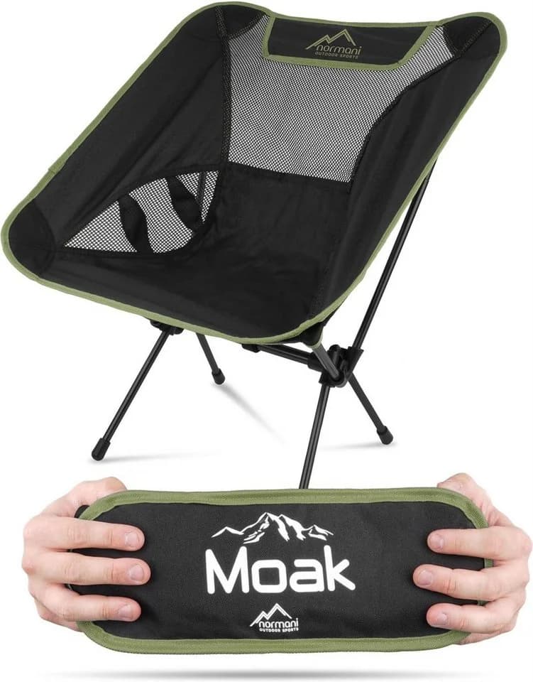 normani Campingstuhl Moak Ultraleicht 796g Aluminium Grün - Bild 2