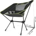 normani Campingstuhl Moak Ultraleicht 796g Aluminium Grün Bild 3