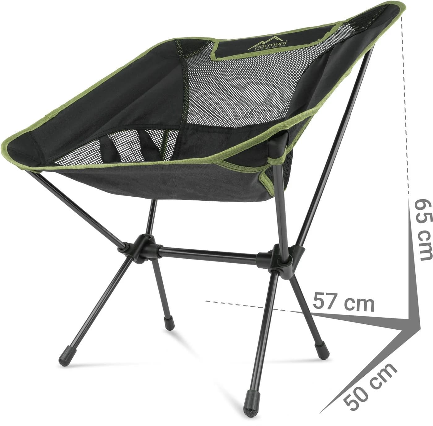 normani Campingstuhl Moak Ultraleicht 796g Aluminium Grün - Bild 3