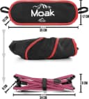 normani Campingstuhl Moak Ultraleicht 796g Rot Aluminium Bild 5