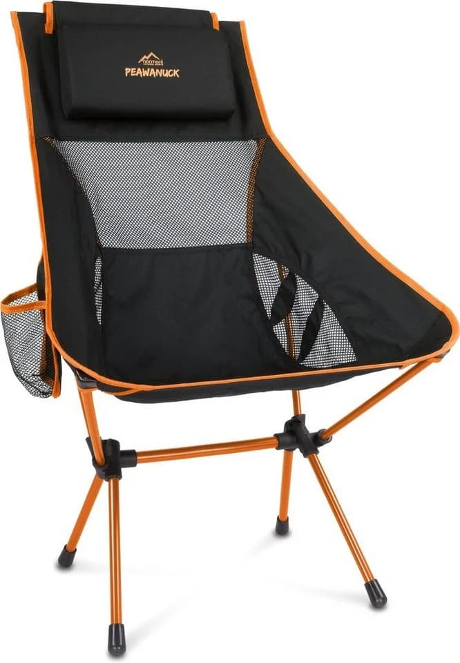 normani Campingstuhl Pewanuck Ultraleicht Faltstuhl Orange Aluminium