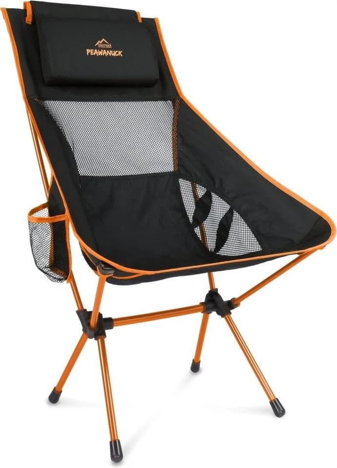 normani Campingstuhl Pewanuck Ultraleicht Faltstuhl Orange Aluminium - Bild 3
