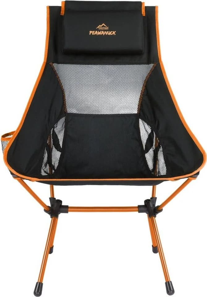 normani Campingstuhl Pewanuck Ultraleicht Faltstuhl Orange Aluminium - Bild 4