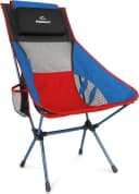 normani Peawanuck Ultraleichter Campingstuhl Blau/Rot mit Kopfkissen Bild 3