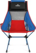 normani Peawanuck Ultraleichter Campingstuhl Blau/Rot mit Kopfkissen Bild 4