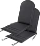 Aspero Hochlehnerauflage 2x für Adirondack Gartenstuhl Grau Polyester Bild 2