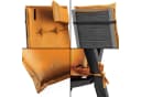 Aspero Hochlehnerauflage Palermo Set 2x Orange Grau Wasserdicht Bild 1