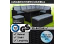 BRAST Garten-Essgruppe ECO 9-tlg. Schwarz/Blau Polyrattan mit Kissen Bild 1