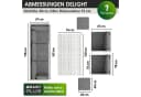 BRAST Gartenlounge-Set Delight Grau 7-tlg. Polyrattan mit Kissen Bild 4