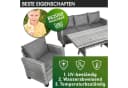 BRAST Gartenlounge-Set Delight Grau 7-tlg. Polyrattan mit Kissen Bild 5