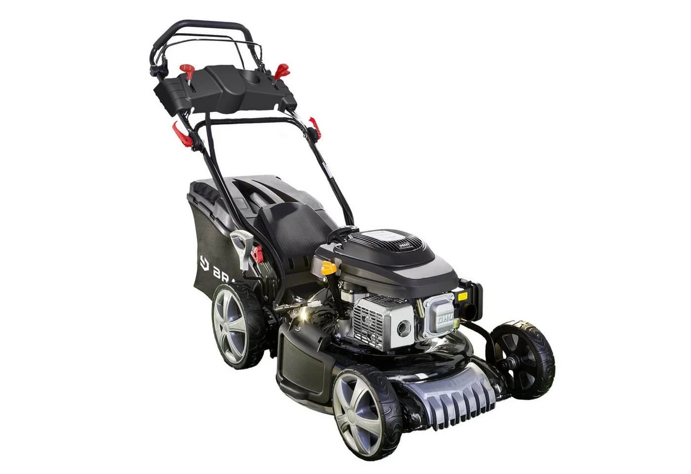 BRAST Benzinrasenmäher 46cm Stahlgehäuse Elektrostart 4-Takt OHV Motor - Bild 2