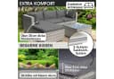 BRAST Gartenlounge-Set Royal Grau 4-tlg. mit Polyrattan & Aluminium Bild 4