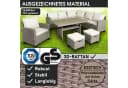 BRAST Gartenlounge-Set Hacienda 10-tlg. Polyrattan Braun/Beige Bild 1