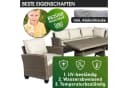 BRAST Gartenlounge-Set Hacienda 10-tlg. Polyrattan Braun/Beige Bild 4