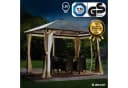 BRAST Pavillon Summerdream Aluminium 3x3m mit LED & Moskitonetz Bild 1