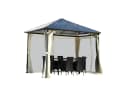 BRAST Pavillon Summerdream Aluminium 3x3m mit LED & Moskitonetz Bild 2