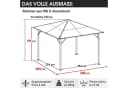 BRAST Pavillon Summerdream Aluminium 3x3m mit LED & Moskitonetz Bild 3
