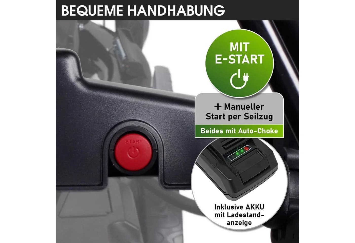 BRAST Benzinrasenmäher Trike 5,2kW(7PS) Elektrostart 4-Takt - Bild 5