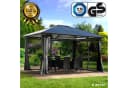 BRAST Pavillon Summerdream Aluminium Grau Anthrazit mit Moskitonetz Bild 1