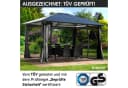 BRAST Pavillon Summerdream Aluminium Grau Anthrazit mit Moskitonetz Bild 4