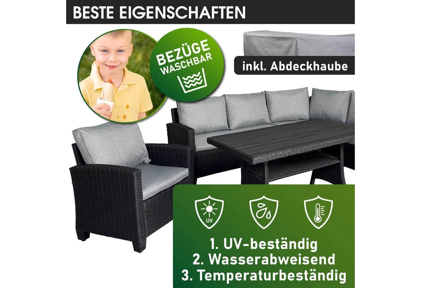 BRAST Gartenlounge-Set Hacienda bis zu 10 Personen TÜV-geprüft - Bild 4