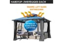 BRAST Aluminium Pavillon Pagode mit festem Dach und LED-Option Bild 3
