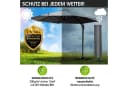 BRAST Alu Ampelschirm 300cm Grau mit LED & Schutzhülle Bild 4
